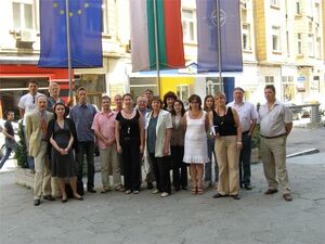 Gruppenfoto eines Abschluss-Workshop für ein Twinning-Projekt beim Bulgarischen Ministerium für Wirtschaft